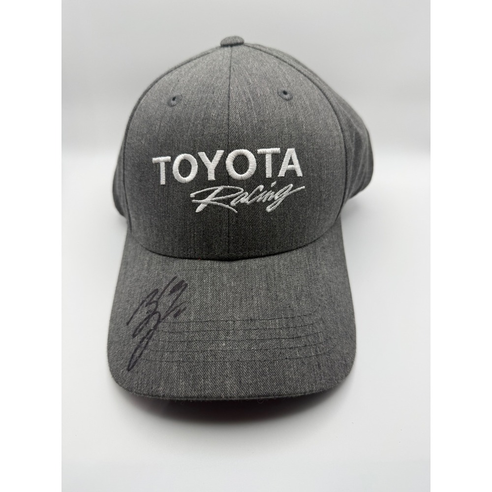 Toyota Racing Hat Cap Adult Mens Brandon‎ Jones Signature Baseball Gray